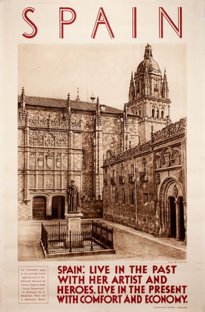Spain University of Salamanca original poster designed by Photo: Otto Wonderlich