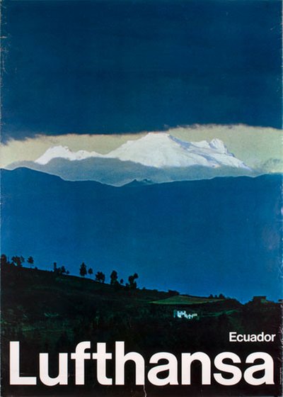 Lufthansa Ecuador original poster 