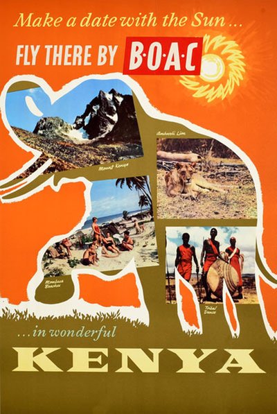 Kenya BOAC original poster 