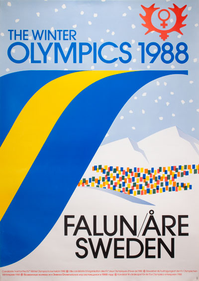 Winter Olympics Åre Falun Sweden 1988 Candidate (1988) - Original