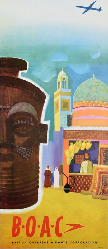 BOAC - Africa and the Middle East original poster 