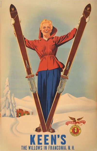 Flexible Flyer The Willows Splitkein  original poster designed by Maurer, Sascha (1897-1961)