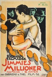Jimmies Millioner 1925 (Jimmie's Millions) original vintage poster