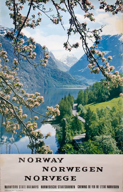 Norway Norwegen Norvege 1967 original poster 