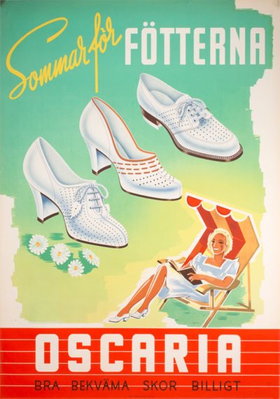 Oscaria - Sommar för fötterna 1941 original poster 