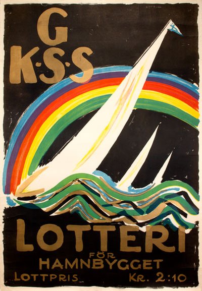 GKSS Lotteri för Hamnbygget original poster 