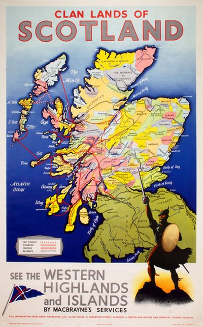 Clan Lands of Scotland original poster 