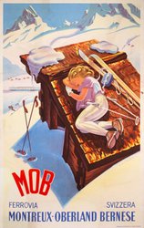 MOB - Montreux Oberland Bernois original vintage poster