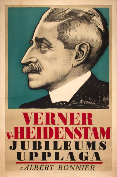 Verner von Heidenstam Jubileumsupplaga original poster 