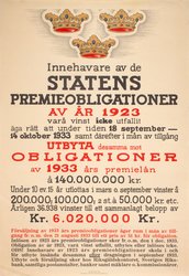 Statens Premie Obligationer 1923