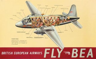 fly-bea-british-european-airways-original-vintage-poster-authentic