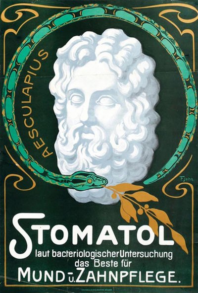 Stomatol Oral Dental Care original poster designed by F. John
