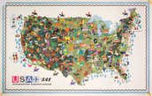 SAS USA 1961 map