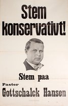 Stem konservativt Pastor Gottschalck Hansen