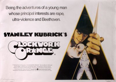 Clockwork Orange Horizontal original poster designed by Philip Castle
