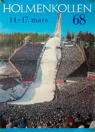 Holmenkollen 1968 (1968) - Original Vintage Poster | PosterTeam