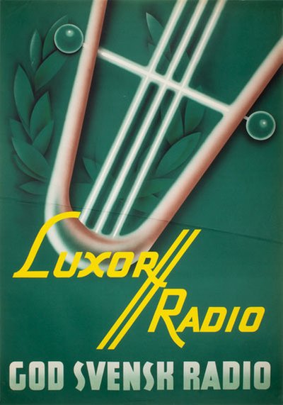 Luxor Radio God Svensk Radio original poster 