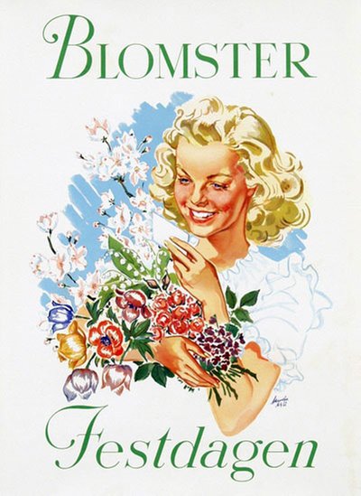 Blomster Festdagen original poster 