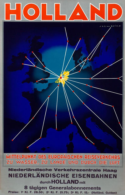 Original authentic vintage poster - Title: 'Niederländische