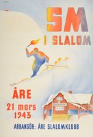 SM Slalom 1943 Åre Sverige 