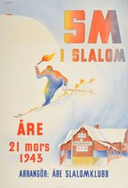 SM Slalom 1943 Åre Sverige Sweden