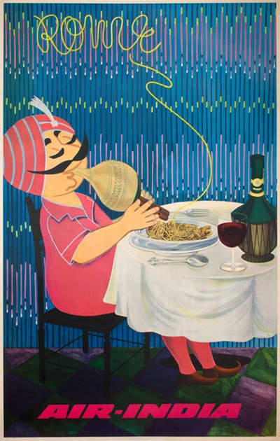 Air India  Rome original poster 