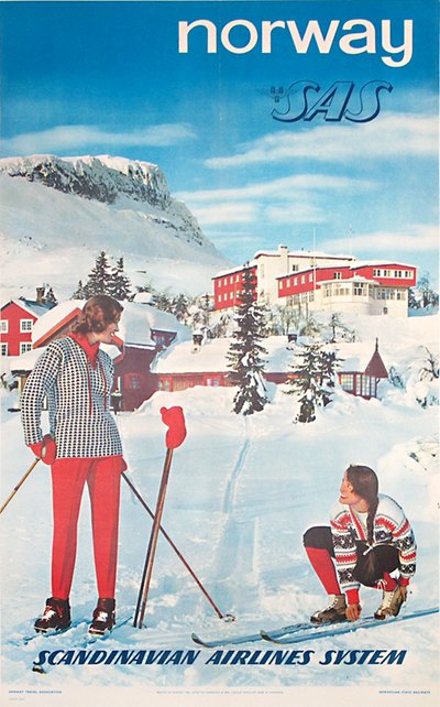 Norway - SAS original poster designed by Photo: Arne W. Normann