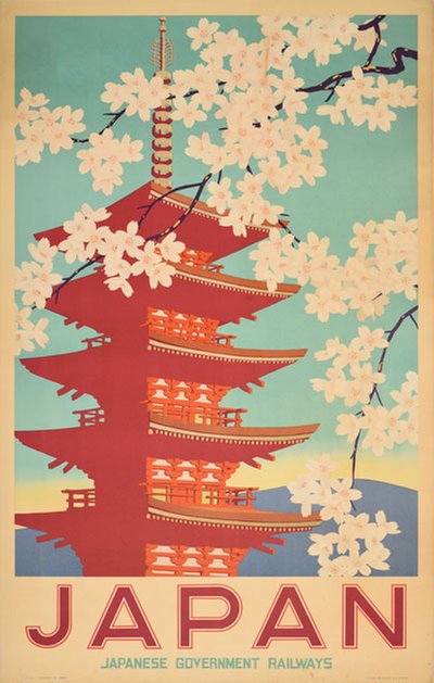 Japan Japanese Government Railways original poster 