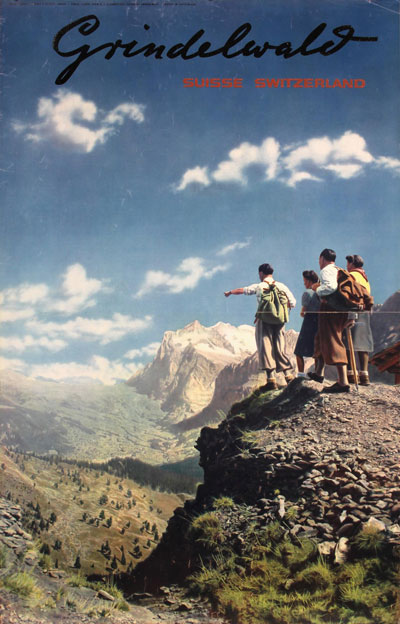 Grindelwald Suisse Switzerland (1930s) - Original Vintage Poster