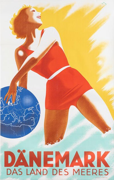 Dänemark - Das Land des Meeres original poster designed by Thelander, Henry (1902-1986)
