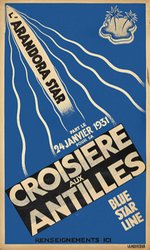 Croisière aux Antilles - Blue Star Line 1931