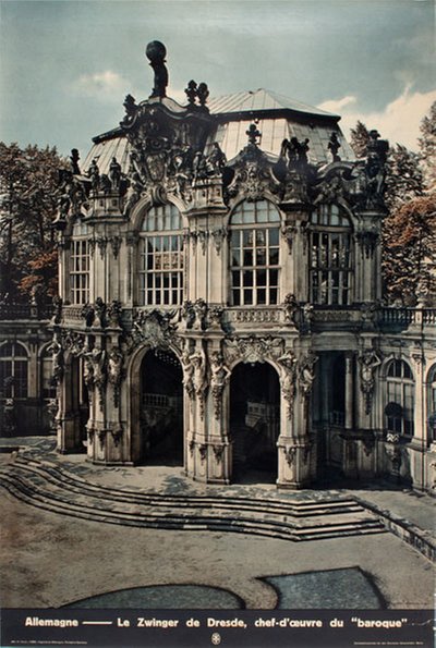 Germany Zwinger Palace Dresden original poster 