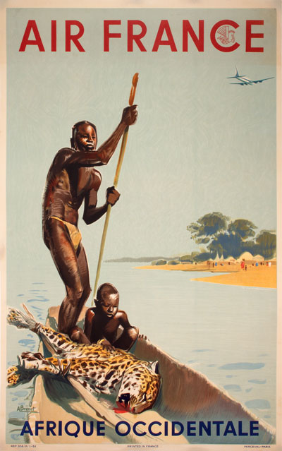 Original authentic vintage poster - Title: 'Afrique Occidentale