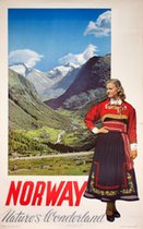 Norway 1952 Nature's Wonderland