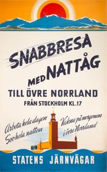 Statens Järnvägar 1946 Snabbresa Natttåg