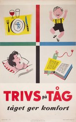 SJ 1953 Trivs på tog