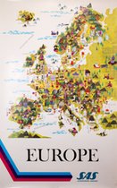 SAS Europe Map 1970s