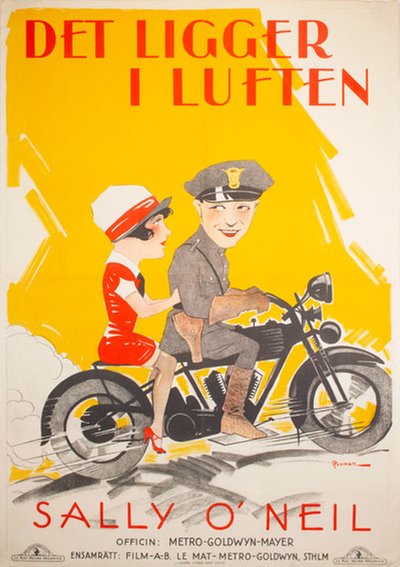 Det ligger i luften (Frisco Sally Levy 1927) original poster designed by Rohman, Eric (1891-1949)
