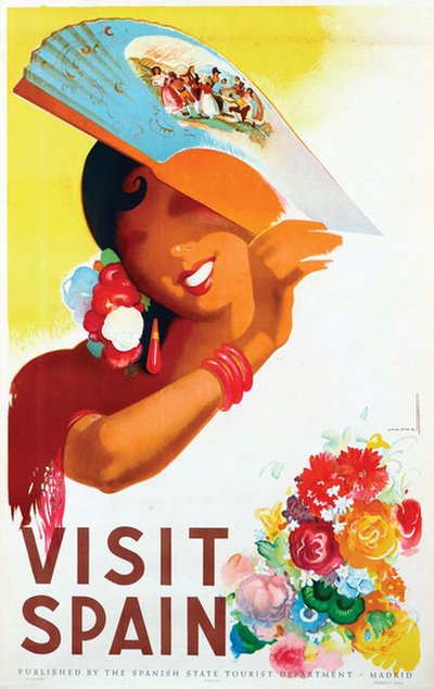 Visit Spain original poster designed by Morell Macías, Josep (1899-1949)