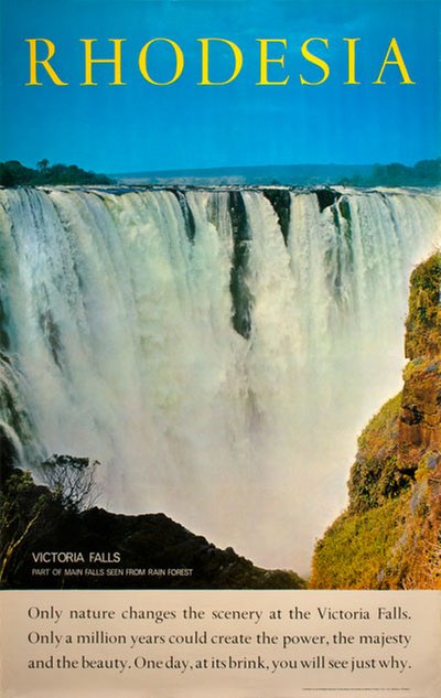 Rhodesia - Victoria Falls original poster 