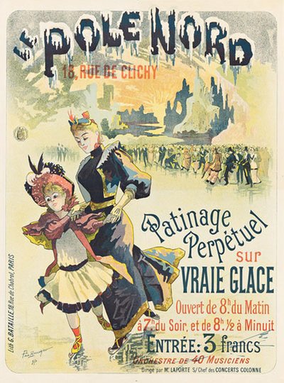 Le Pole Nord original poster designed by Balluriau, Paul (1860-1917)