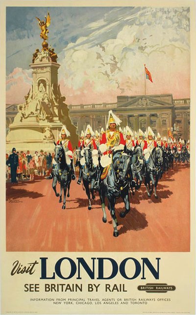 Visit London - See Britain by Rail original poster designed by Nicoll, Gordon (1888-1959)