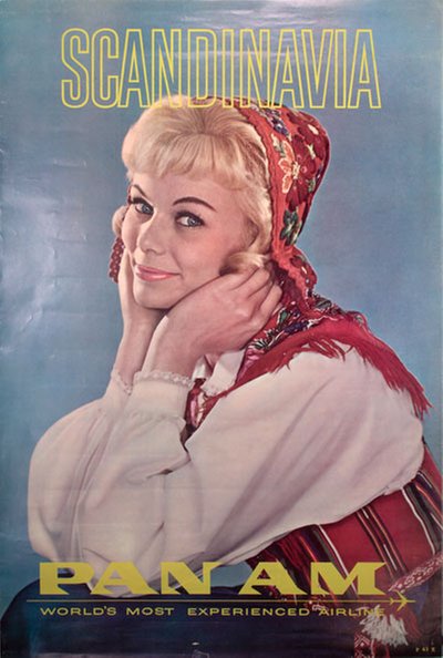 Scandinavia Pan Am original poster 