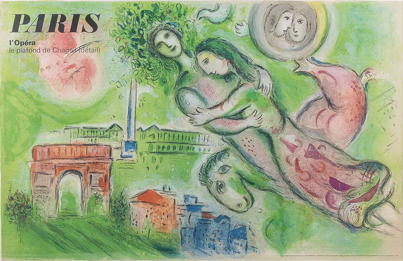 Paris Romeo and Juliet original poster designed by Chagal, Marc (1887-1985)