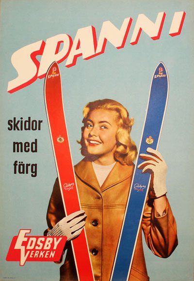 Spanni Skidor - Ski Poster original poster 