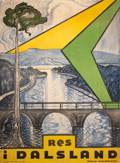 Res i Dalsland original poster designed by Zachrisson, Axel Gabriel (1884-1944)