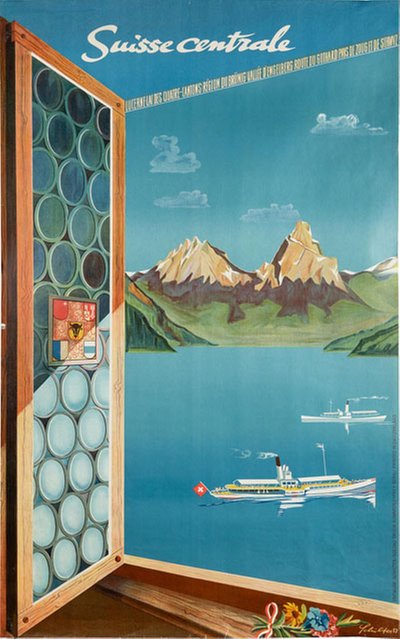 Suisse Centrale original poster designed by Schilter, Hans (1911-1988)