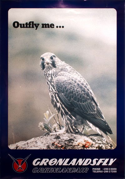 Outfly me... Grønlandsfly Greenlandair original poster 