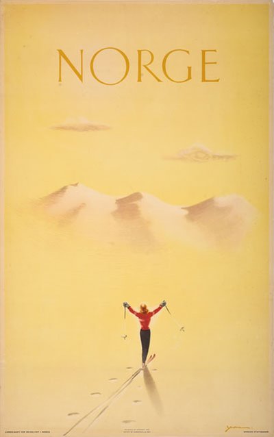 Norge 1953  original poster designed by Yran, Knut (1920-1998)