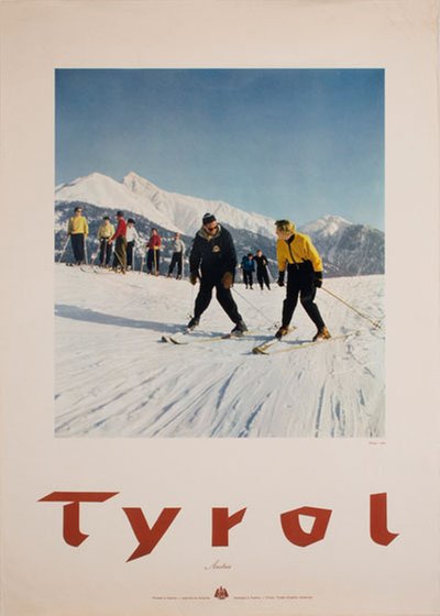 Tyrol Austria original poster designed by Photo: Löbl